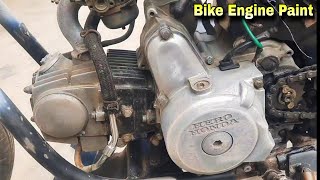 Recovery Bike Engine Paint  Motorcycle Engine Painting  Qamar Bike Restoration  QBR [upl. by Wiener]