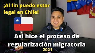 ¿Como hacer la REGULARIZACIÓN MIGRATORIA 2021 en CHILE Aquí te lo explico PASO A PASODebeny Espina [upl. by Dex]