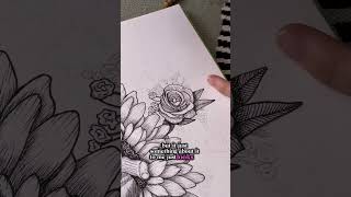 Not me doubting myself again 🥰shorts pendrawing flowerdrawing [upl. by Aihsekram154]