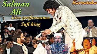 Salman Ali sufi king live performance in karnataka [upl. by Akemehc]