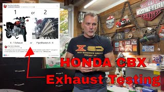 Essai sonore pour votre Honda CBX  Exhaust sound testing Honda CBX [upl. by Nylevol]