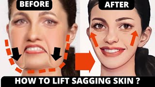 EASY FACE EXERCISES FOR SAGGING JOWLS SAGGY SKIN CHEEKS LIFT  LIFT JOWLS [upl. by Rehptsirhc]