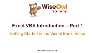 Excel VBA Introduction Part 1  Getting Started in the VB Editor [upl. by Iznek618]