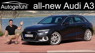 allnew Audi A3 Sportback FULL REVIEW 15 TFSI MHEV design selection vs sline comparison 2020 [upl. by Garzon528]