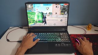 Ryzen 5 5600h Gtx 1650  How To Play FreeFire In Laptop  FreeFire Laptop Gameplay  Acer Nitro 5 [upl. by Nyla318]