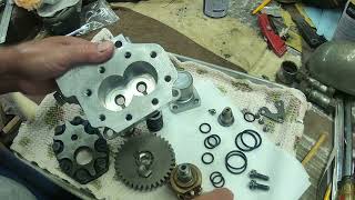 DAVID BROWN 880 Dowty hydraulic pump rebuild again [upl. by Ocirederf]