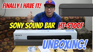 SONY SOUND BAR  HTS100F  UNBOXING [upl. by Benjie]