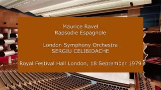 Maurice Ravel  Rapsodie Espagnole Sergiu Celibidache conducting the LSO in 1979 [upl. by Driskill]