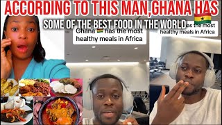 ACCORDING TO HIM GHANA has the most healthy meal in African [upl. by Anaic938]