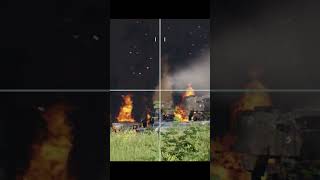 Seconds to Impact Ukrainian Drone Obliterates Russian BTR82A Vehicle on the Battlefield ukraine [upl. by Llesirg]