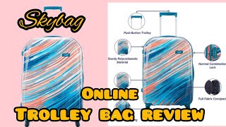 online skybag trolley bag review [upl. by Aeslehc]