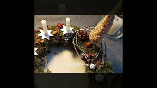 natürlicher Adventskranz diy adventskranz tutorial candles [upl. by Nylhtac]