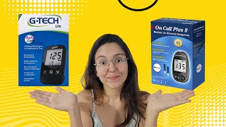 Qual o melhor glicosimetro Gtech Lite x On call plus 2  Opinião sincera [upl. by Ayanad371]