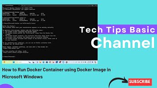 How to Run Docker Container using Docker Image in Microsoft Windows tips docker dockers windows [upl. by Ecyal483]