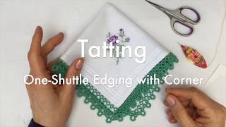 Tatting  One Shuttle Edging from start to finish [upl. by Fabriane342]