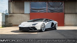 【bond shop Osaka】Lamborghini Aventador Ultimae on MV Forged【4K】 [upl. by Nylrahc]