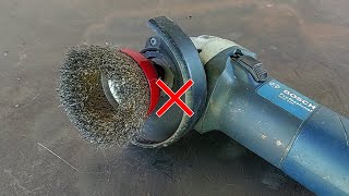 The secret of Steel Wire Brush Angle Grinder that welders rarely discuss  DIY welder tools [upl. by Ereynihc]