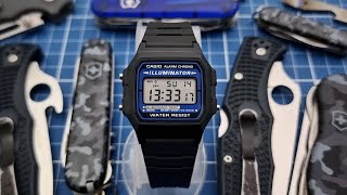 Relógio com excelente custo benefício Casio F105w a evolução do F91w edc relógio casio [upl. by Ttennej965]