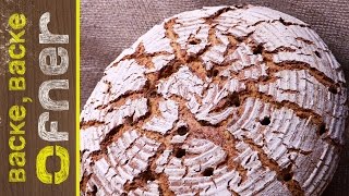 Bio Krustenbrot  doppelt gebacken  Backe backe Ofner [upl. by Gerita]