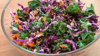 ⭐ Cómo hacer ENSALADA DE LOMBARDA kale y zanahoria COL MORADA ⭐ [upl. by Ahsait]