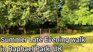 UK 🇬🇧 Summer Evening Park Walk in Raphael Park [upl. by Scharff]