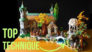 Top 15 Building Techniques from the Rivendell LEGO set [upl. by Letch]