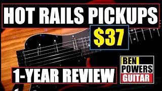 37 Hot Rails Pickups Loaded Pickguard From Musiclily  1 Year Review [upl. by Nnylirej]