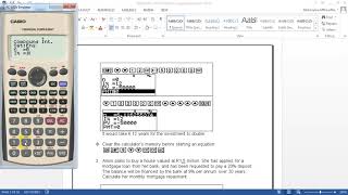 CASIO Financial Calculator Worksheet Q2  Determining Year Growth Rate [upl. by Julia379]