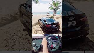 Real Life vs Simulation Audi RS 5 vs Logitech G29 forzahorizon5 logitechg29 trending youtube [upl. by Yelsek310]