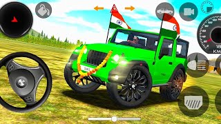 Dollar Song Modified 😈 Mahindra yellow Thar  Indian Car Simulator 3D  Car Game 3 [upl. by Giardap]