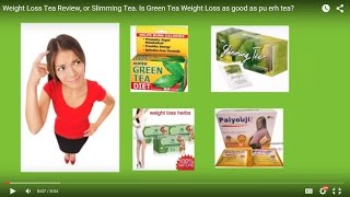 Weight Loss Tea Review or Slimming Tea Is Green Tea Weight Loss as good as pu erh tea [upl. by Suzie468]