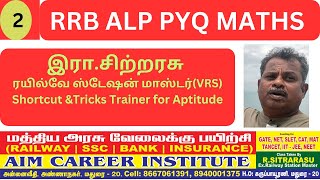 2RRB ALP PYQ MATHS  Shortcut with Tricks  AIM Career Institute [upl. by Sutherland]