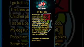 English Story Level 0  At The Park  Learn English Through Story [upl. by Nalda]