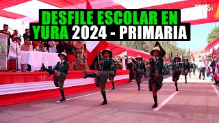 Arequipa Desfile escolar por Fiestas Patrias en YURA  Nivel primario VIDEO COMPLETO 2024 [upl. by Ahcrop297]