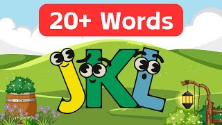 Learn The Letters J K L  Alphabet for Kids [upl. by Strong877]