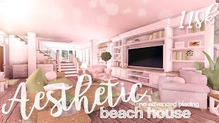 Bloxburg Aesthetic Beach House No Advanced Placing [upl. by Aicilyhp557]