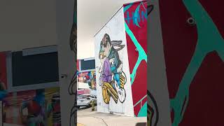 Wynwood Walls 🎨 art mural graffiti wynwoodmiami hiphop travel miami [upl. by Venice]