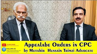 Appealable Oders in CPC by Mutahir Trimzi Adv [upl. by Benyamin442]