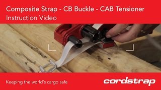 Cordstrap  2a Composite Strap  CB Buckle  CAB Tensioner [upl. by Yedorb]