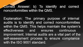 ISO 9001 Lead Auditor Exam Free Practice Questions [upl. by Meekyh]