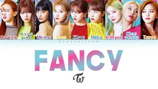 TWICE 트와이스  FANCY Color Coded HANROMENG Lyrics [upl. by Losyram]