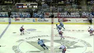 10152010  New York Islanders VS Pittsburgh Penguins Highlights [upl. by Atikram]