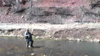 Fly fishing canyon creek Arizona [upl. by Yenial]