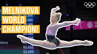 Melnikovas winning floor routine  2021 AllAround world champion [upl. by Iak]