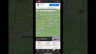 Why so many easyJet’s 😭💀 easyjet planes aviation a320 a321 gatwick flightradar24 flight [upl. by Kiri924]