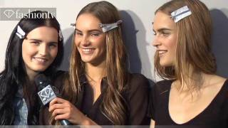 Models Backstage Interview  Designer Alberta Ferretti Milan Fashion Week  FashionTVSpring 2012 [upl. by Mcclenon654]