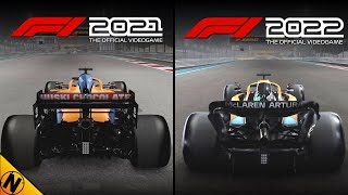 F1 2022 vs F1 2021  Direct Comparison [upl. by Etteval]