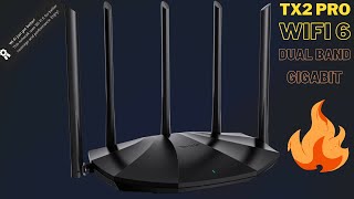 Tenda TX2 Pro Unboxing  WIFI 6  Dual band  Gigabit [upl. by Netsrejk]