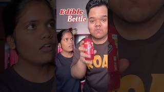 My Sister Vs Me  Who will make the best Edible Bottle shorts [upl. by Hnahym]