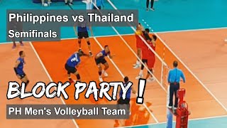 Blocking Highlights  PH MVT  PH vs THA  SEA Games 2019 [upl. by Joappa951]